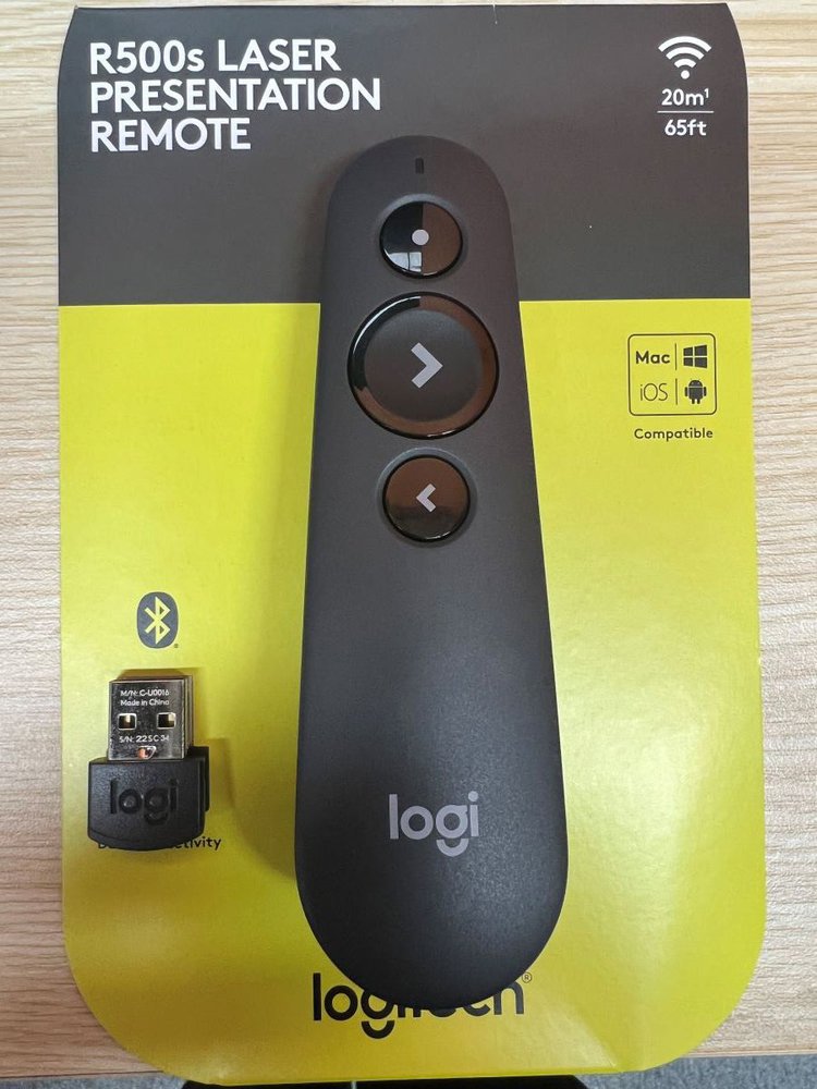 R500 Logitech laser pointer