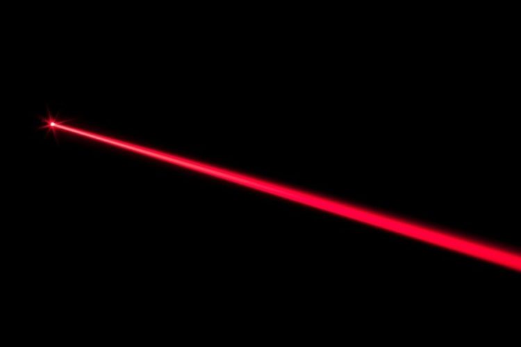 red laser travel far