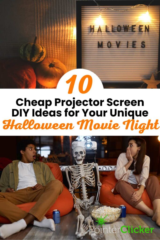 10 cheap projector screen DIY ideas for your unique Halloween movie night
