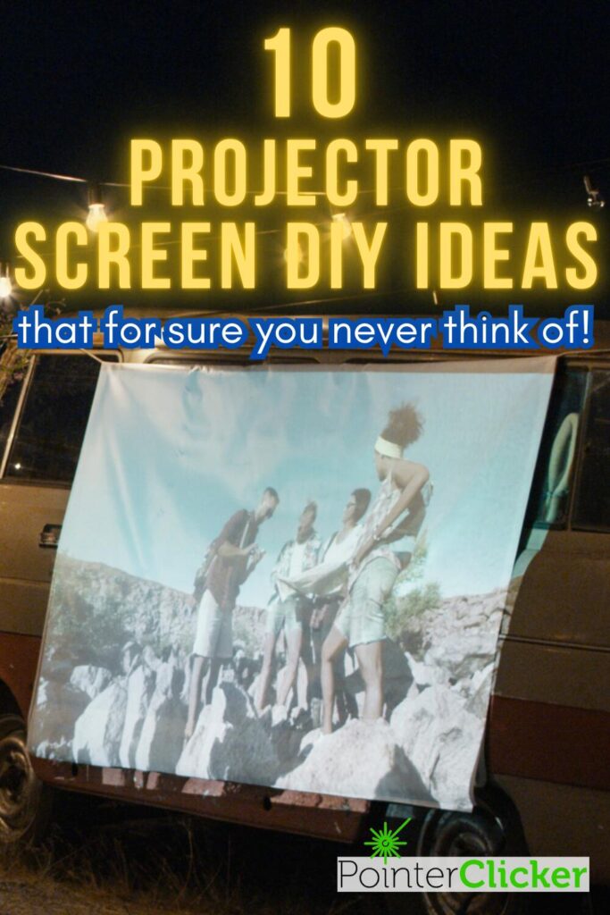 10 outdoor projector screen DIY ideas for backyard movie night that for sure you never think of