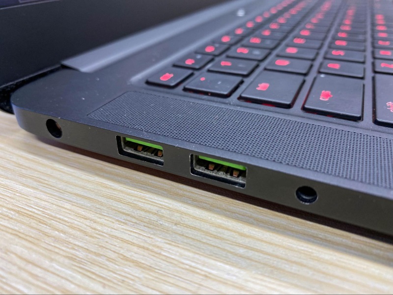 two USB-A ports on a Laptop