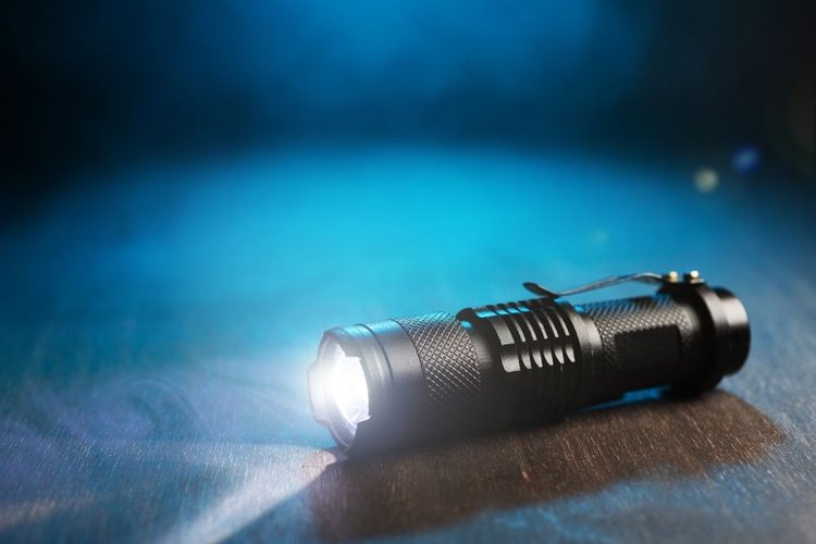 a flashlight