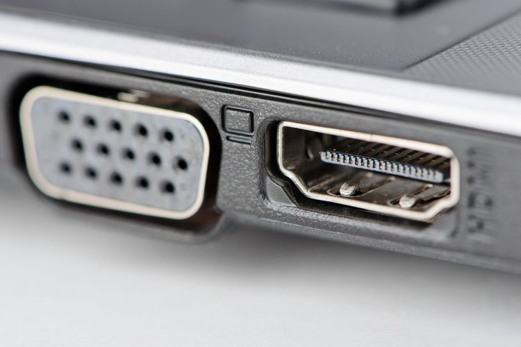 VGA and HDMI port in a laptop
