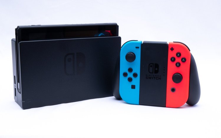 Nintendo Switch with an OLED dock