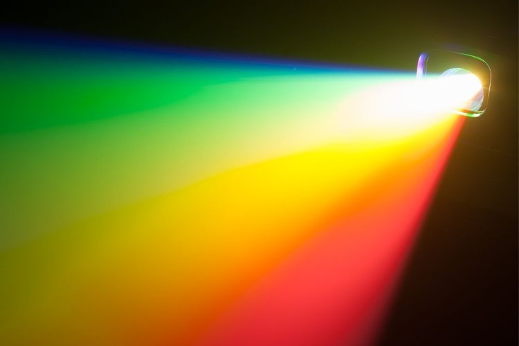 rgb spectrum light of projector