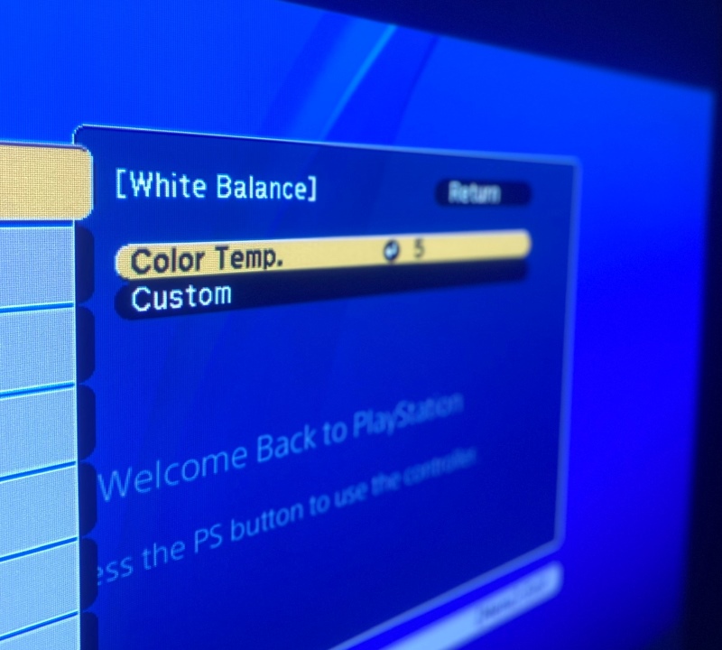 Color Temperature in Epson projector settings