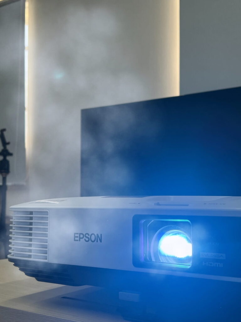 epson projector is so hot that it smokes