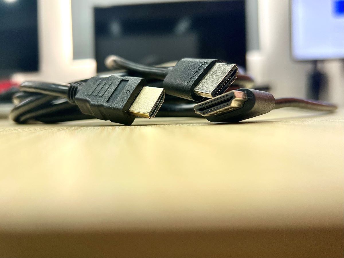 hdmi cables on the table