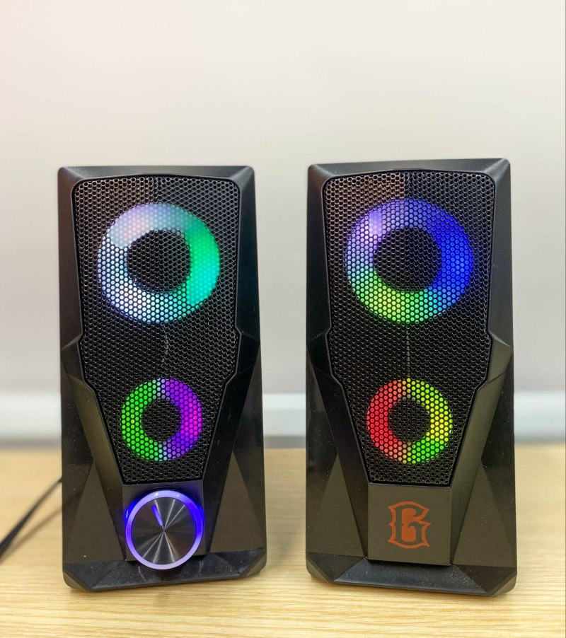 A pair of RGB external speakers