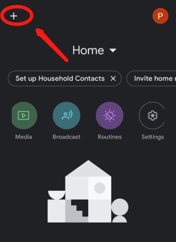 add a device on google home app