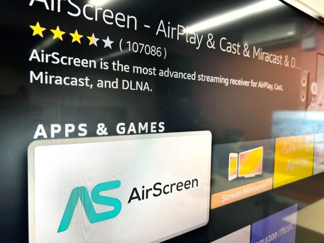 airscreen app on a fire tv stick