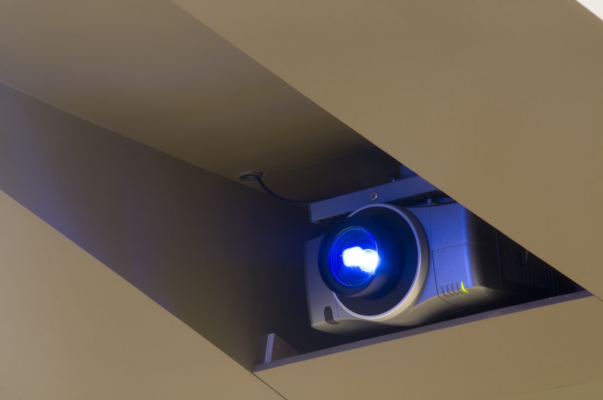 Projector in a soffit