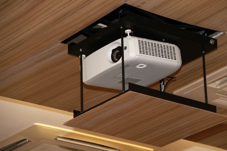 projector on the ceiling
