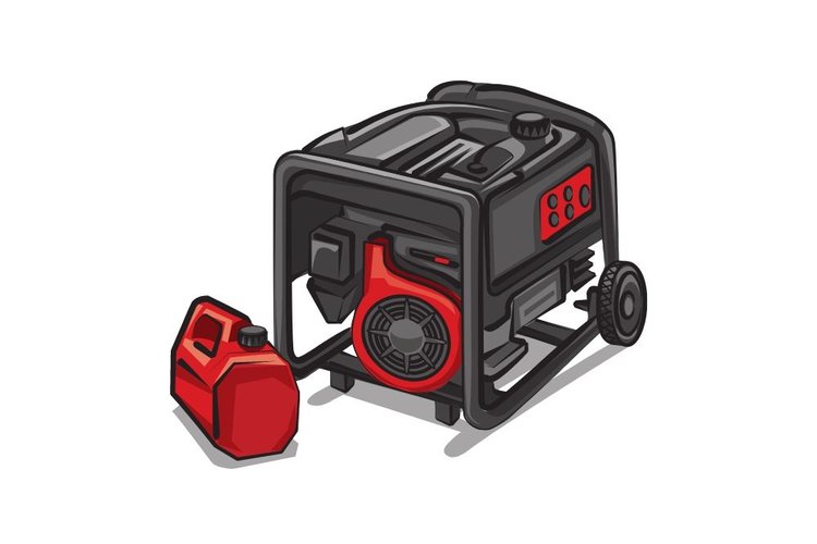 a Gas-powered generators graphic