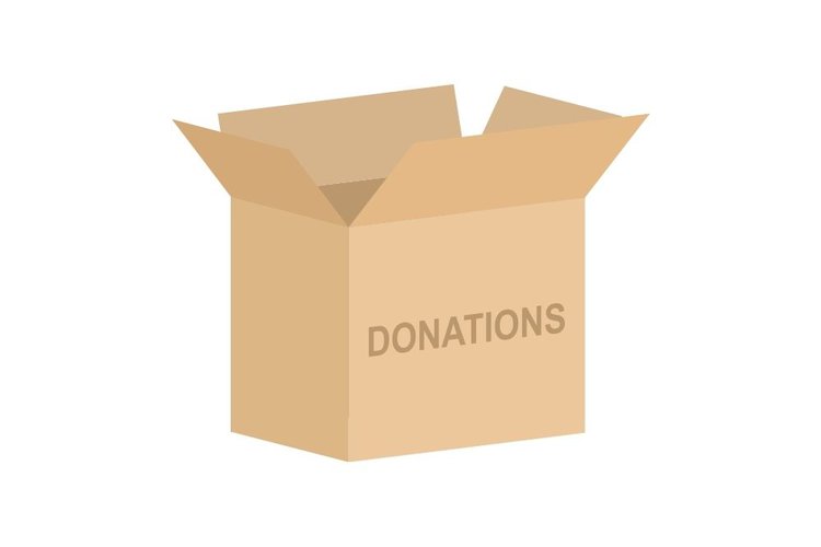 a donation paper box