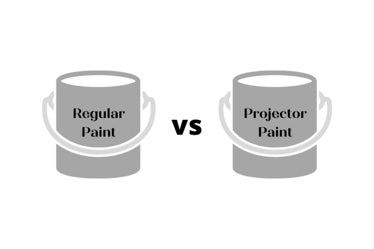 regular vs projector paint