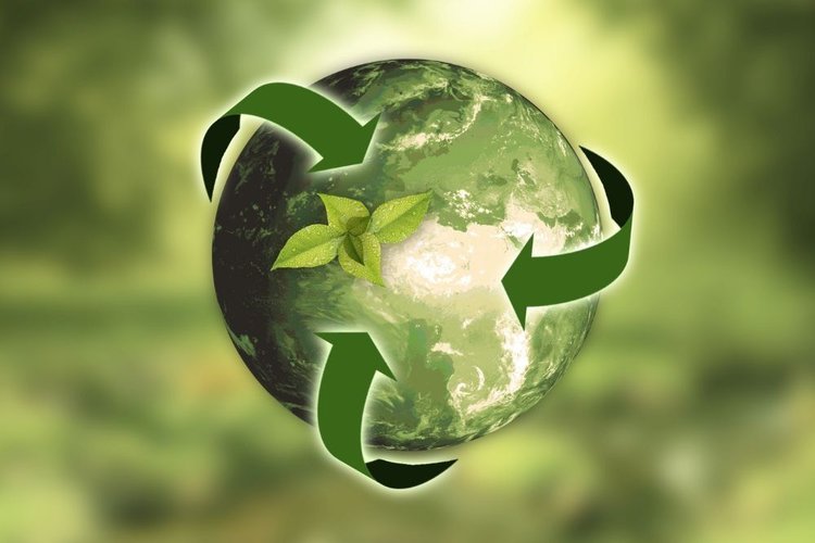 Schonen Sie die Umwelt durch Recycling