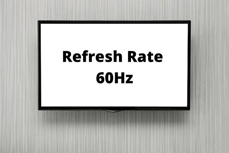 TV set refresh rate at 60hz