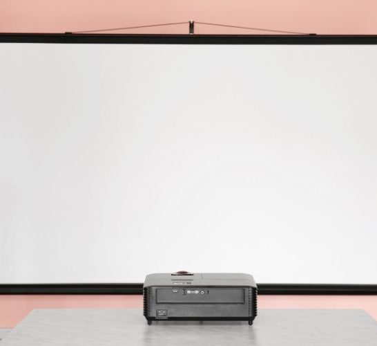 how to mount a projector screen without drilling