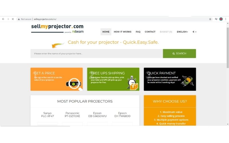 sellmyprojector website
