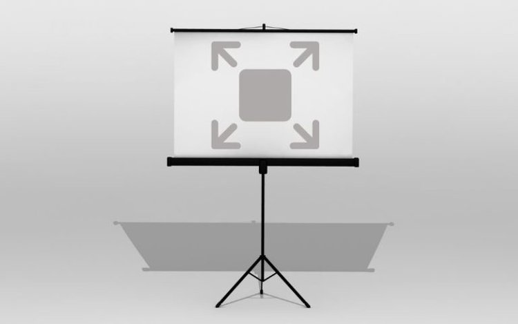 how to make projector show full screen