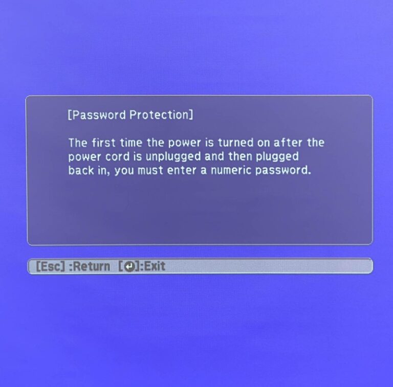 8 Quick Steps To Reset Your Epson Projector Password