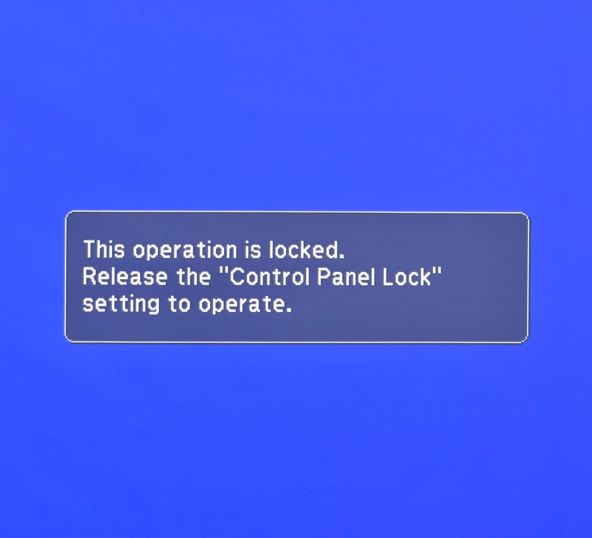 control panel lock noti