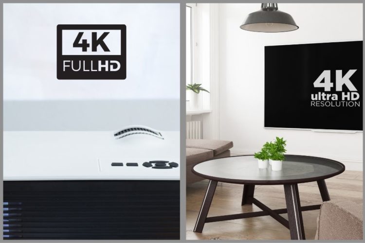 A 4K projector vs A 4K TV