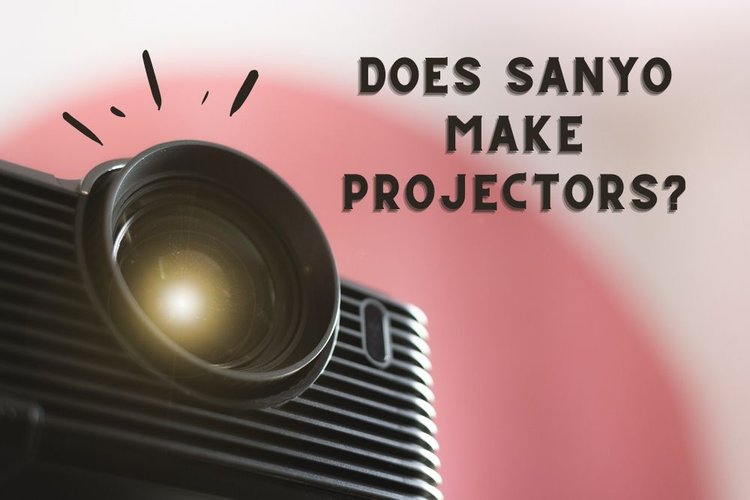 A black projector with a title