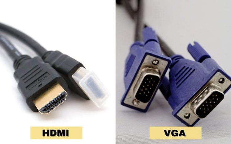 one monitor hdmi other vga