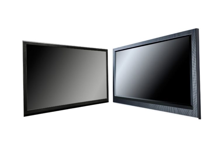 Two black TVs