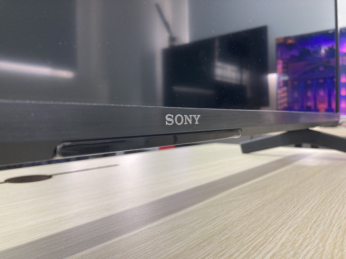 a Sony TV with the brand