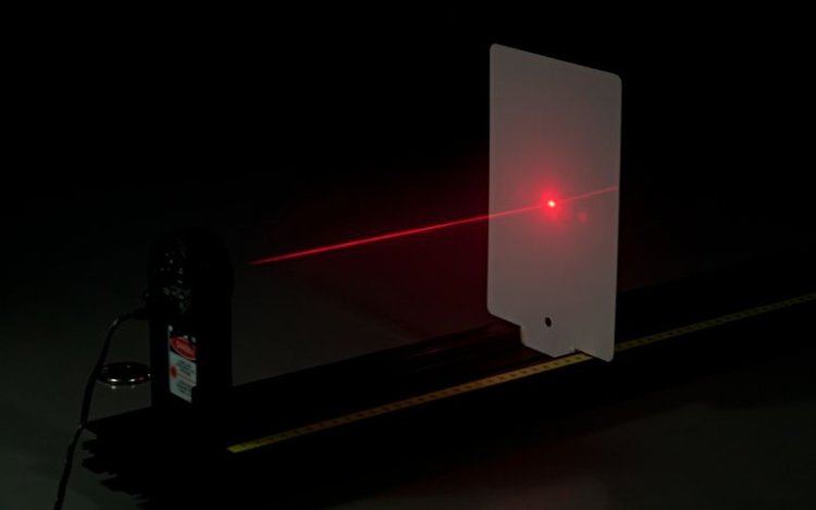 laser beam stop when collides with obstacle