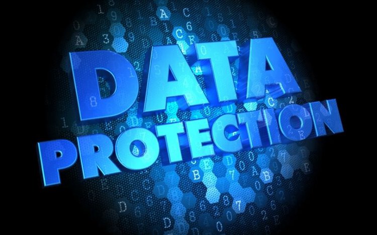 Content data protection on dark digital background