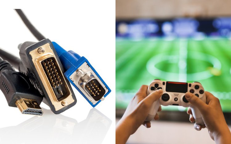 HDMI, DVI and VGA cables for gaming