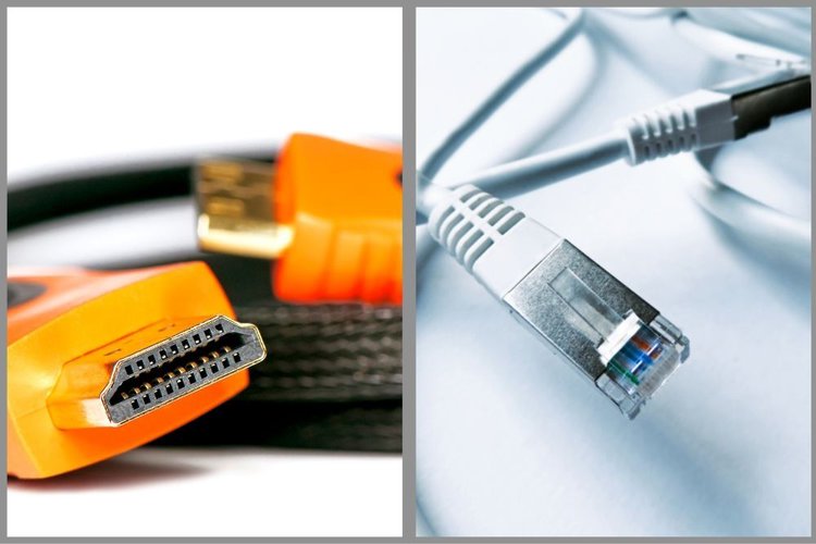 Orange HDMI cables vs White Ethernet cables