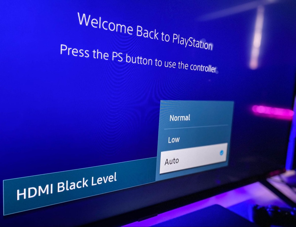 Samsung TV HDMI Black Level is set to Auto