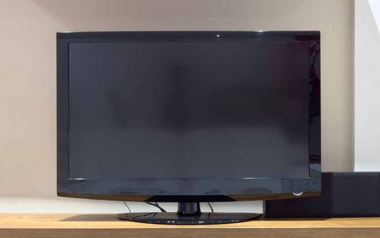 a black TV