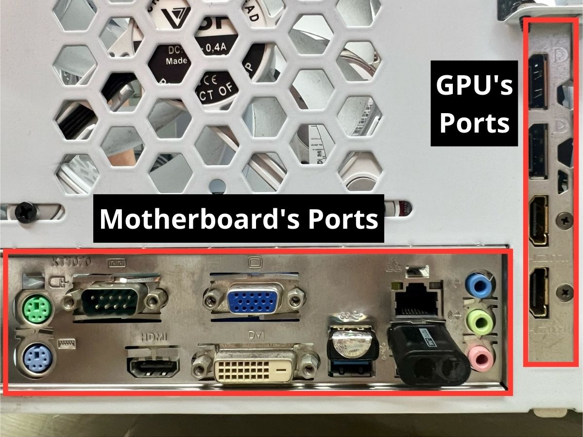 motherboard's and gpu's ports
