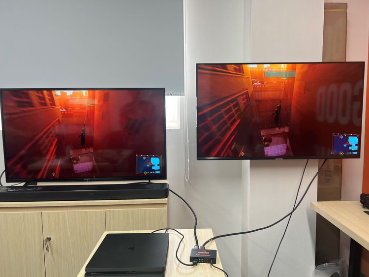 using an hdmi splitter to utilize dual monitors