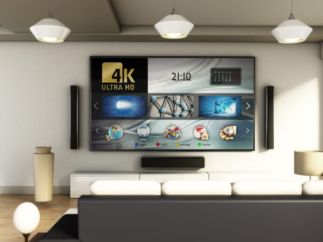 4K TV in the living room