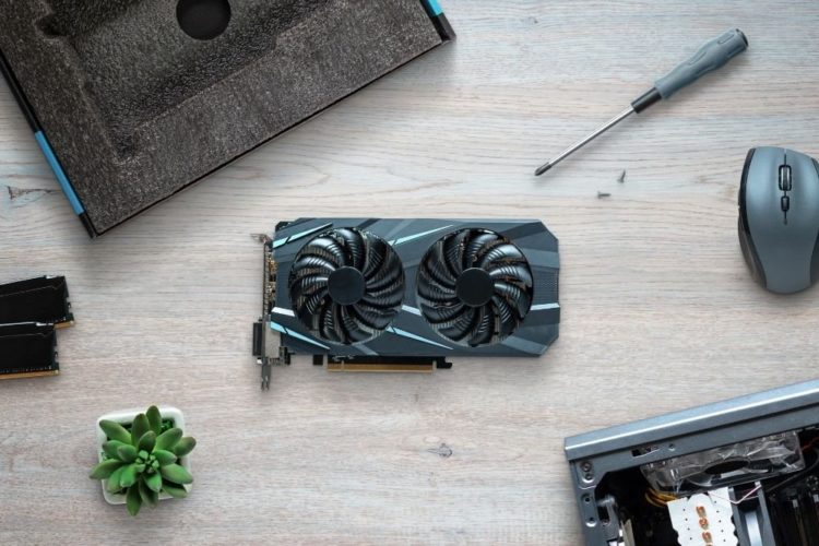 A black graphic card