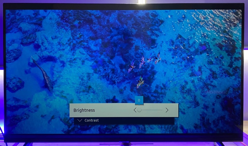 Brightness is set to Min on Samsung TV