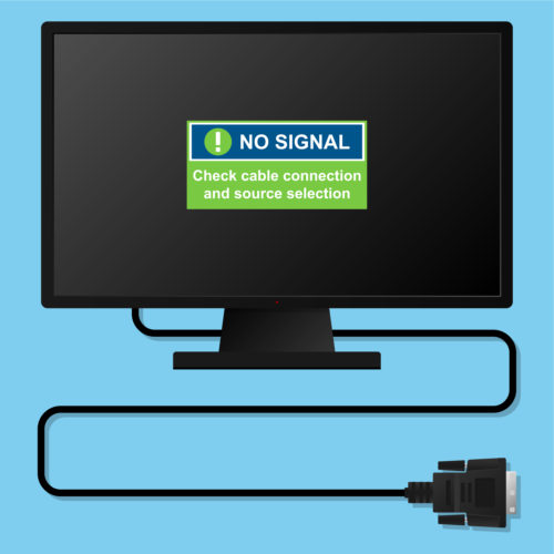 vga no signal meaning