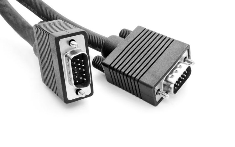 a black VGA cable