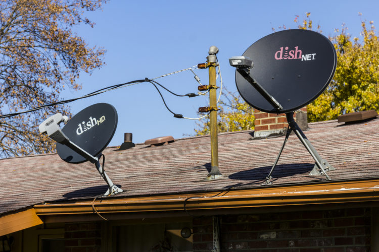 Dish Network Sattelites on roof