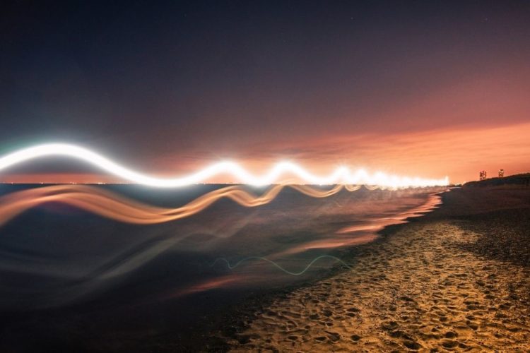 Light waves at night