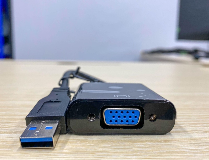 a USB to VGA adapter