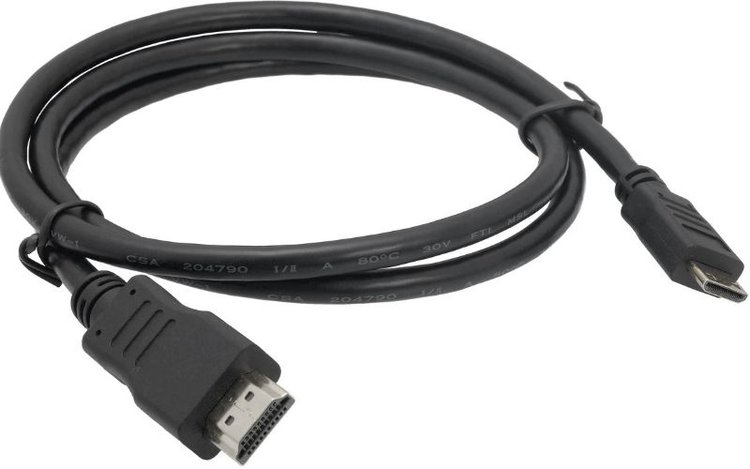 ein schwarzes HDMI-Kabel
