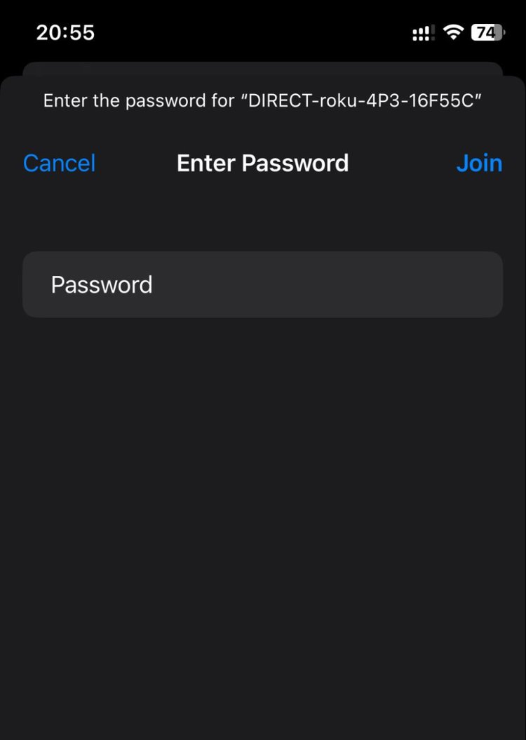 connect to Direct Roku Wi-Fi on iPhone 11 pro